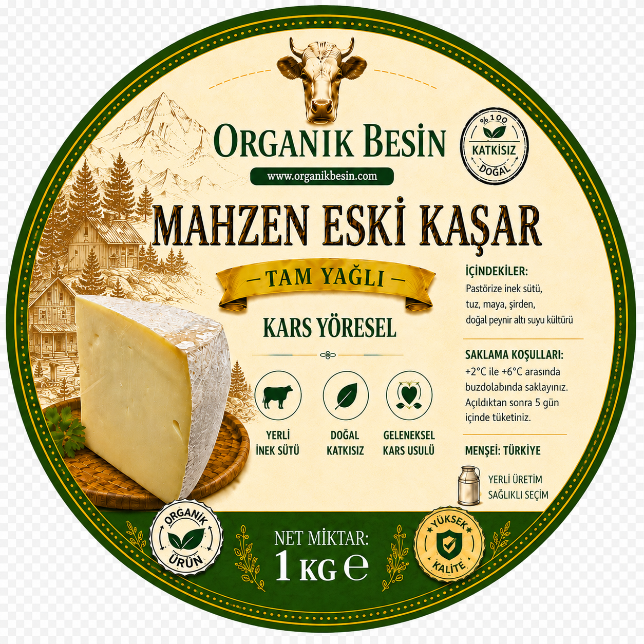2 Yıllık Mahzen Eski Kaşar