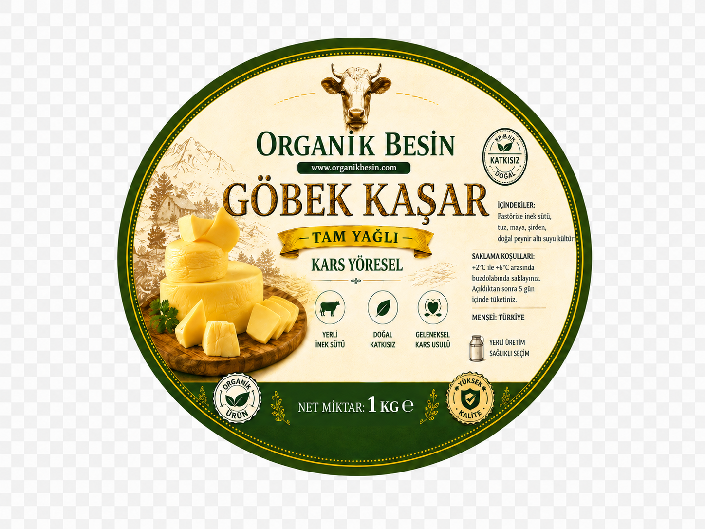 Göbek Kaşar Peyniri