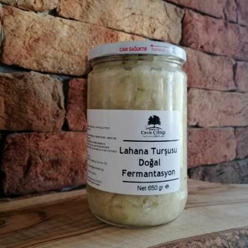 lahana tursusu - Doğal Fermente Lahana Turşusu - 650 gr